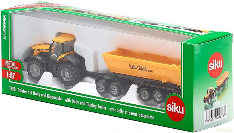 SIKU Traktor z wózkiem i wywrotką 1858 [MODELARSTWO]