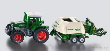 SIKU Traktor z Prasą do Słomy 1628 [MODELARSTWO]
