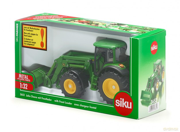 SIKU Traktor JDeere z Przednią Ładowarką 3652 [MODELARSTWO]