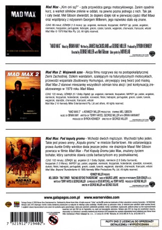 Mad Max Trylogia [BOX] [3DVD]