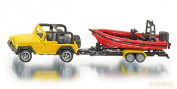 SIKU Jeep z Łodzią 1658 [MODELARSTWO]