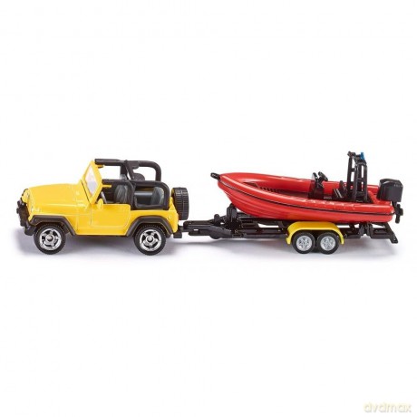 SIKU Jeep z Łodzią 1658 [MODELARSTWO]