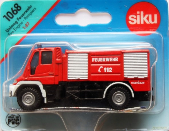SIKU Wóz Strażacki Unimog 1068 [MODELARSTWO]