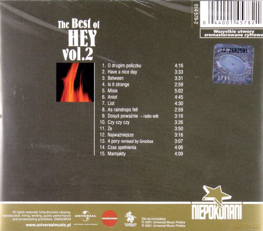 Hey: The Best Of Vol.2 (Niepokonani) [CD]