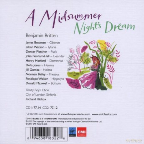 Hickox: A Midsummer Night's Dream [2CD]