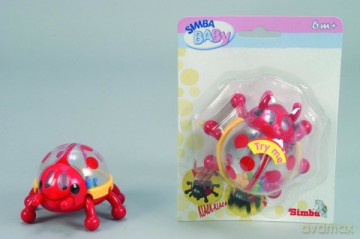SIMBA ABC Grzechotka Biedronka 104011096 [ZABAWKA]