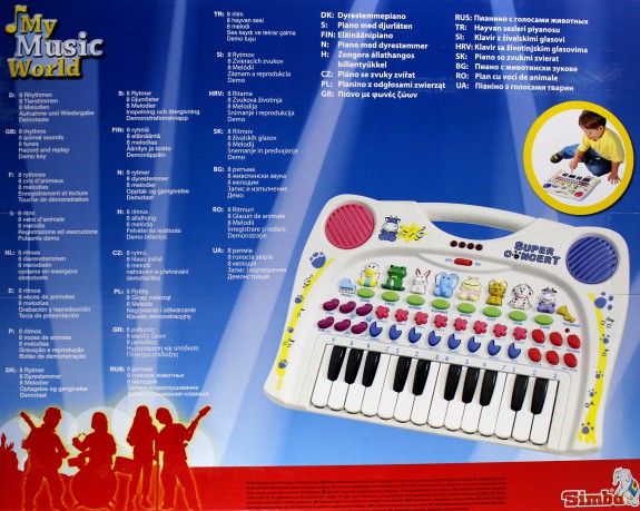 SIMBA Keyboard dla dzieci 106833600 [ZABAWKA]