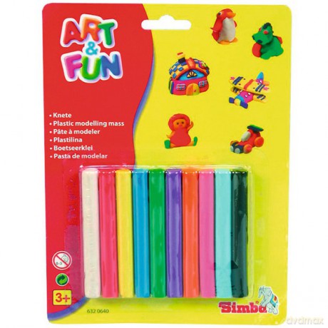 ART&FUN Plastelina 10 kol. 106320640 [ZABAWKA]