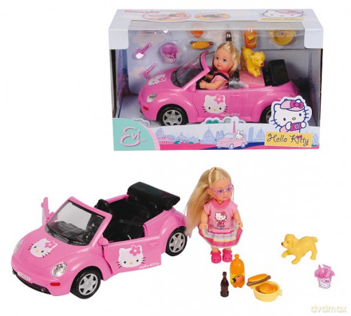 EVI HELLO KITTY BEETLE, PIESEK I AKC. 105737843 [ZABAWKA]