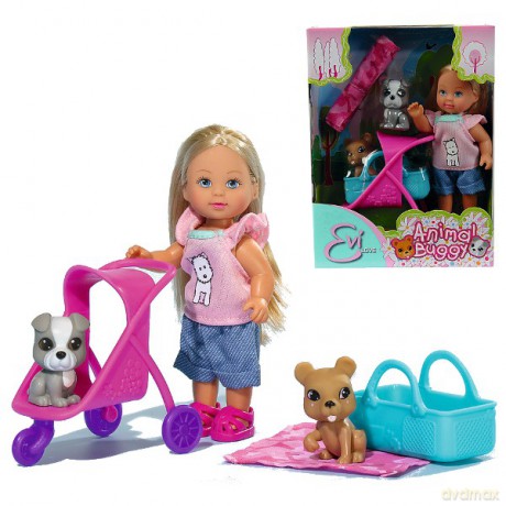 EVI Lalka z pieskiem Buggy 105733080 [ZABAWKA]