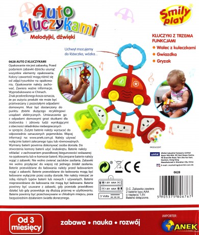 Smily Grzechotka Auto Z Kluczykami [ZABAWKA]