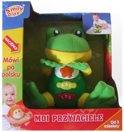 SMILY Przytulaczek Żabka Kumkająca 635 [ZABAWKA]
