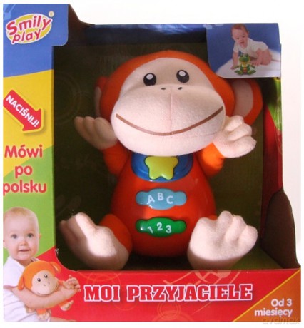 SMILY Przytulaczek Małpka Fiki Miki 637 [ZABAWKA]