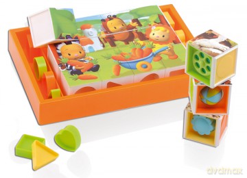 SMOBY Cotoons Kolorowe klockipuzzle 760000211126 [KLOCKI]