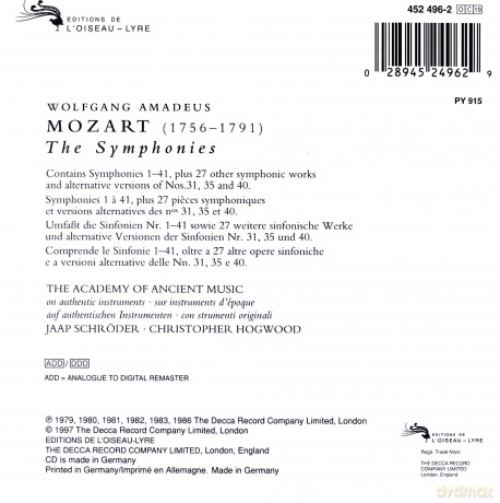 Mozart: The Symphonies [19CD]