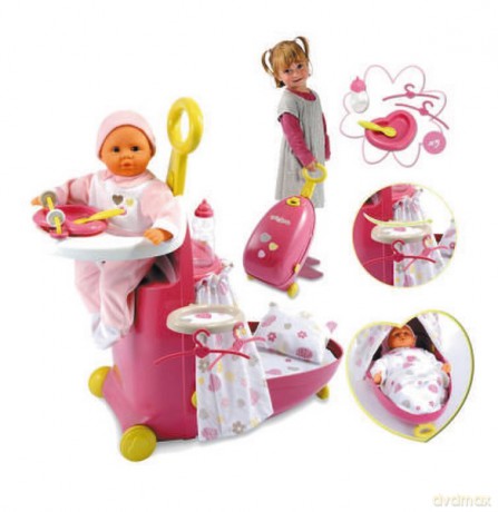 SMOBY Kołyska w walizce Baby Nurse 24536 [ZABAWKA]