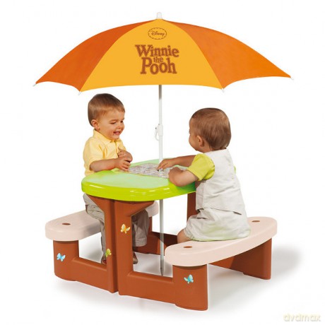 SMOBY STOLIK Z PARASOLEM KUBUŚ PUCHATEK 310466 [ZABAWKA]