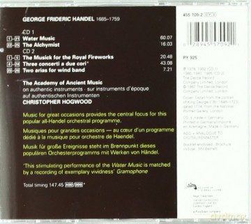 Hogwood/Aam: Handel Water Music... [2CD]