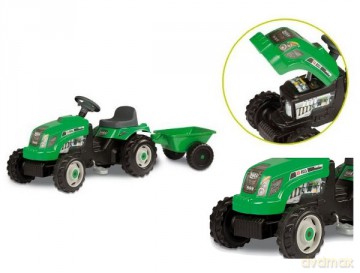 SMOBY Traktor Zielony z przyczepą 76000033329 [ZABAWKA]