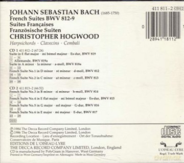 Hogwood: Bach:6 Franzoes.Suiten + [2CD]