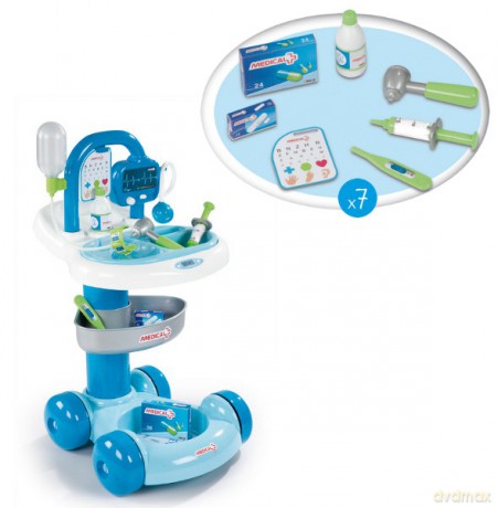 SMOBY Wózek Medyczny 24605 [ZABAWKA]
