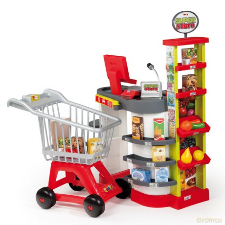 SMOBY Superstore z kasą i koszykiem 7600024179 [ZABAWKA]