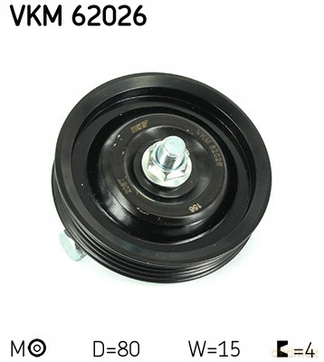SKF VKM 62026 Rolka napinacza, pasek klinowy wielorowkowy Nissan
