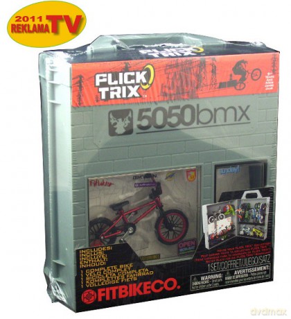 FLICK TRIX Walizka z Rowerem 12037 [ZABAWKA]