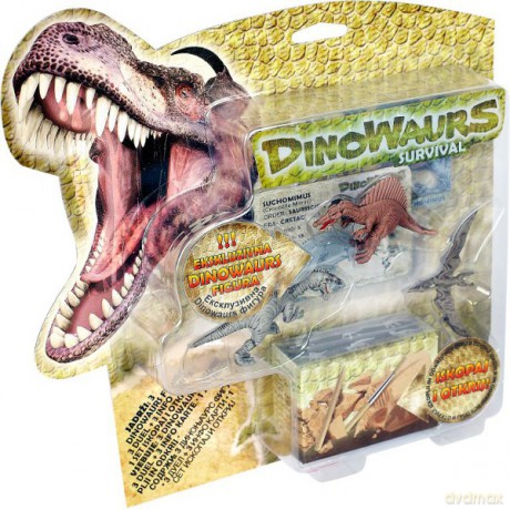 DINOZAUR Dinowaurs 3pak na blistrze OP4PK [ZABAWKA]