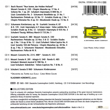 Vladimir Horovitz: Complete Recordings On Deutsche Grammophon [BOX] [6CD]