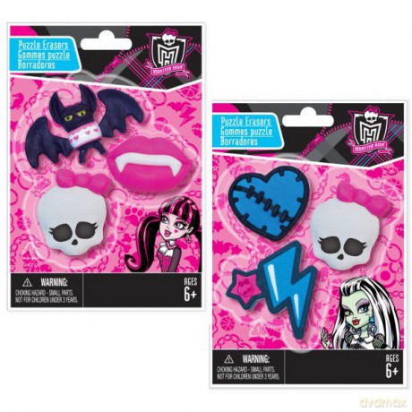 MONSTER HIGH Gumki do ścierania 64005 [ZABAWKA]