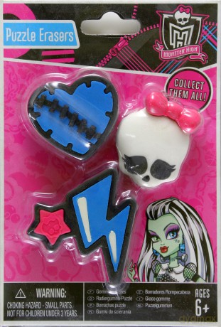 MONSTER HIGH Gumki do ścierania 64005 [ZABAWKA]