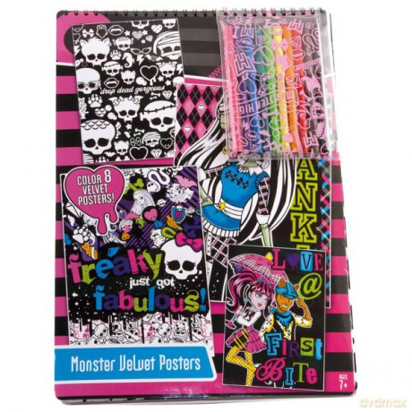 MONSTER HIGH Welwetowe Plakaty 64026 [ZABAWKA]