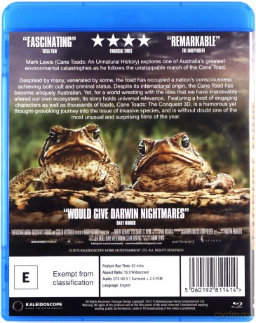 Cane Toads 3D (Ropucha Trzcinowa 3D) [Blu-Ray 3D]