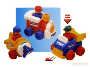 TOMY NACIŚNIJ I JEDŹ 3 WZORY 1012 [ZABAWKA]
