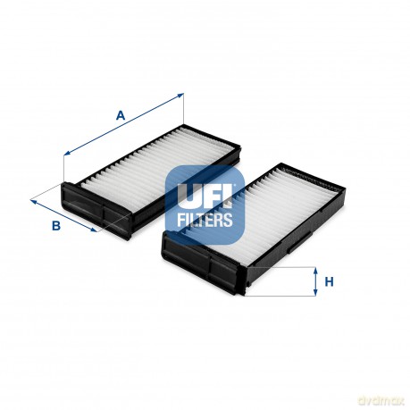 UFI 53.338.00 Filtr, wentylacja przestrzeni pasażerskiej Mitsubishi