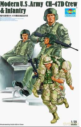 TRUMPETER Modern U.S .Army CH47D Crew 415 [MODELARSTWO]