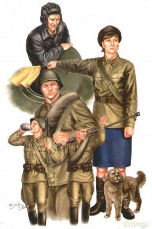 TRUMPETER WW II Soviet Red Army 00412 [MODELARSTWO]