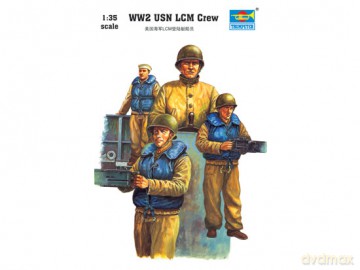 TRUMPETER WW2 USN LCM crew 408 [MODELARSTWO]