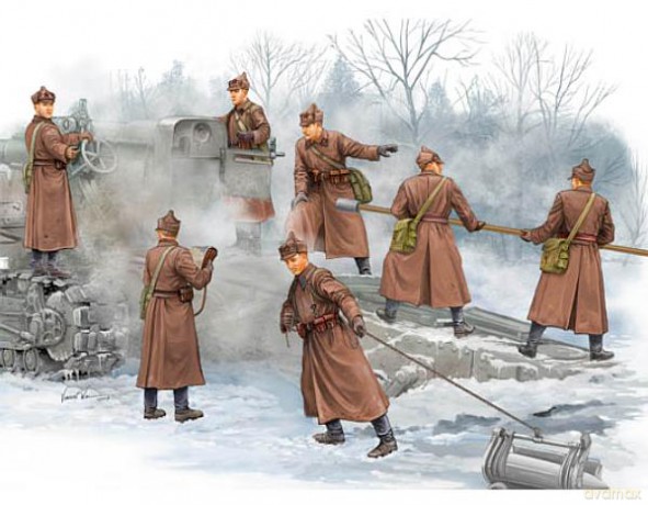 TRUMPETER Soviet B4 Artillery Crew 427 [MODELARSTWO]