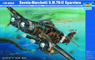 TRUMPETER SavoiaMarchetti S.M.79II 2817 [MODELARSTWO]
