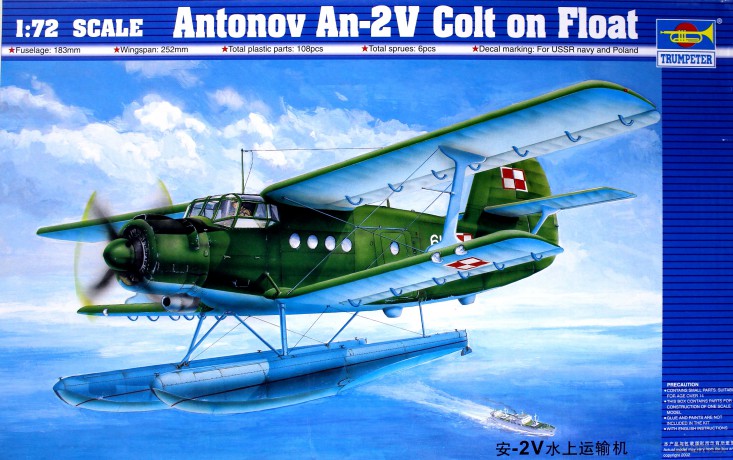 TRUMPETER Antonov An2V Colt on Float 1606 [MODELARSTWO]