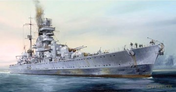 TRUMPETER German Cruiser Prinz Eugen 5767 [MODELARSTWO]