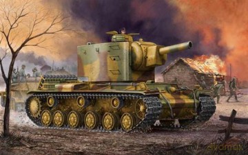 TRUMPETER German Pz.Kpfm KV2 754 (r) 367 [MODELARSTWO]