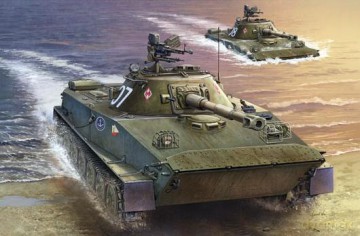 TRUMPETER Polish PT76B Light Amphibious 382 [MODELARSTWO]