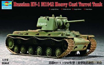 TRUMPETER Russian KV1 M1942 Heavy Cast 7231 [MODELARSTWO]