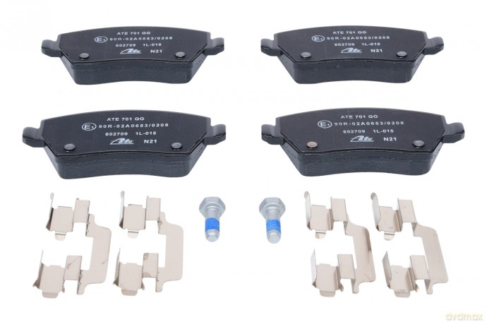 Zestaw klocków hamulcowych, hamulce tarczowe ATE 13.0460-2709.2 Mercedes Renault Nissan Dacia Łada