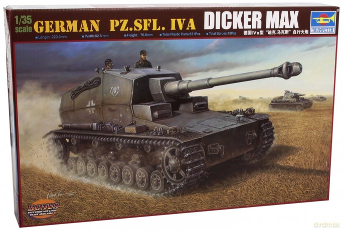 TRUMPETER German Pz.Sfl. IVa Dicker Max 348 [MODELARSTWO]