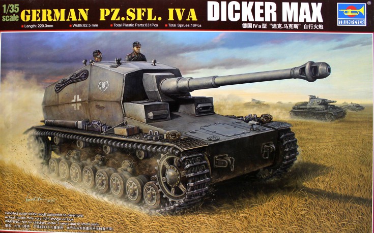 TRUMPETER German Pz.Sfl. IVa Dicker Max 348 [MODELARSTWO]
