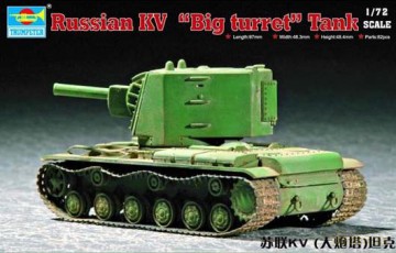 TRUMPETER Soviet KV Big turret tank 7236 [MODELARSTWO]